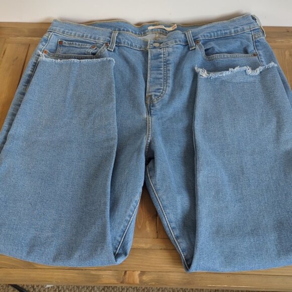 Levi’s Wedgie Skinny Jeans Raw Hem Button Fly - Picture 3 of 15